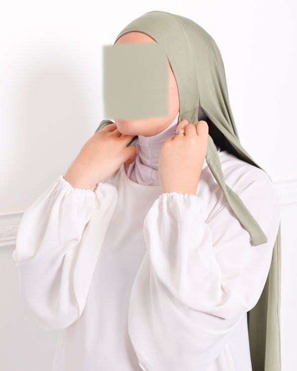 hijab à nouer hijab a enfiler en jersey pas cher hijab pas cher chez mon hijab pas cher vert sauge